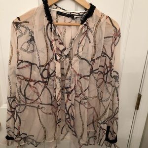 NWT sheer top from Zara. Size XL